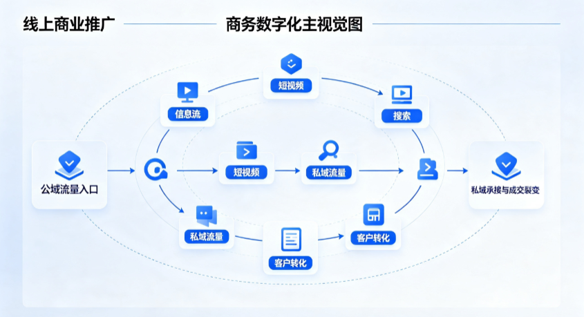 泗县线上商业推广怎么做？全域流量闭环搭建与低成本转化实战指南